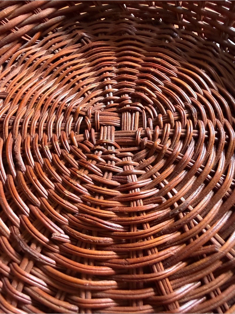 Woven Round hexagon Decorative Basket - Brown